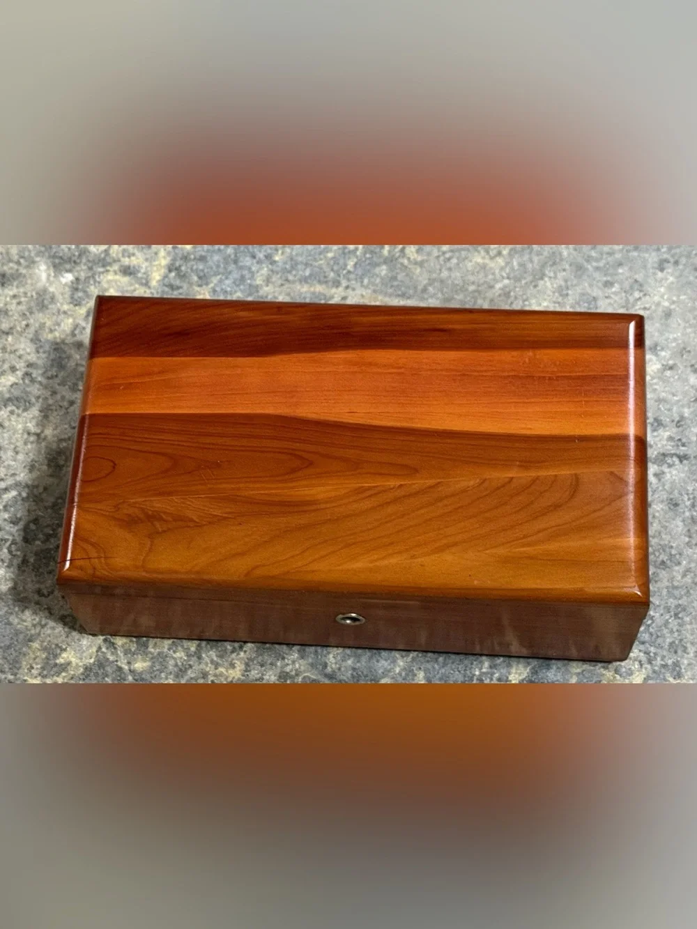 Vintage Mini Lane Cedar Chest Hope Chest Trinket Box No Key